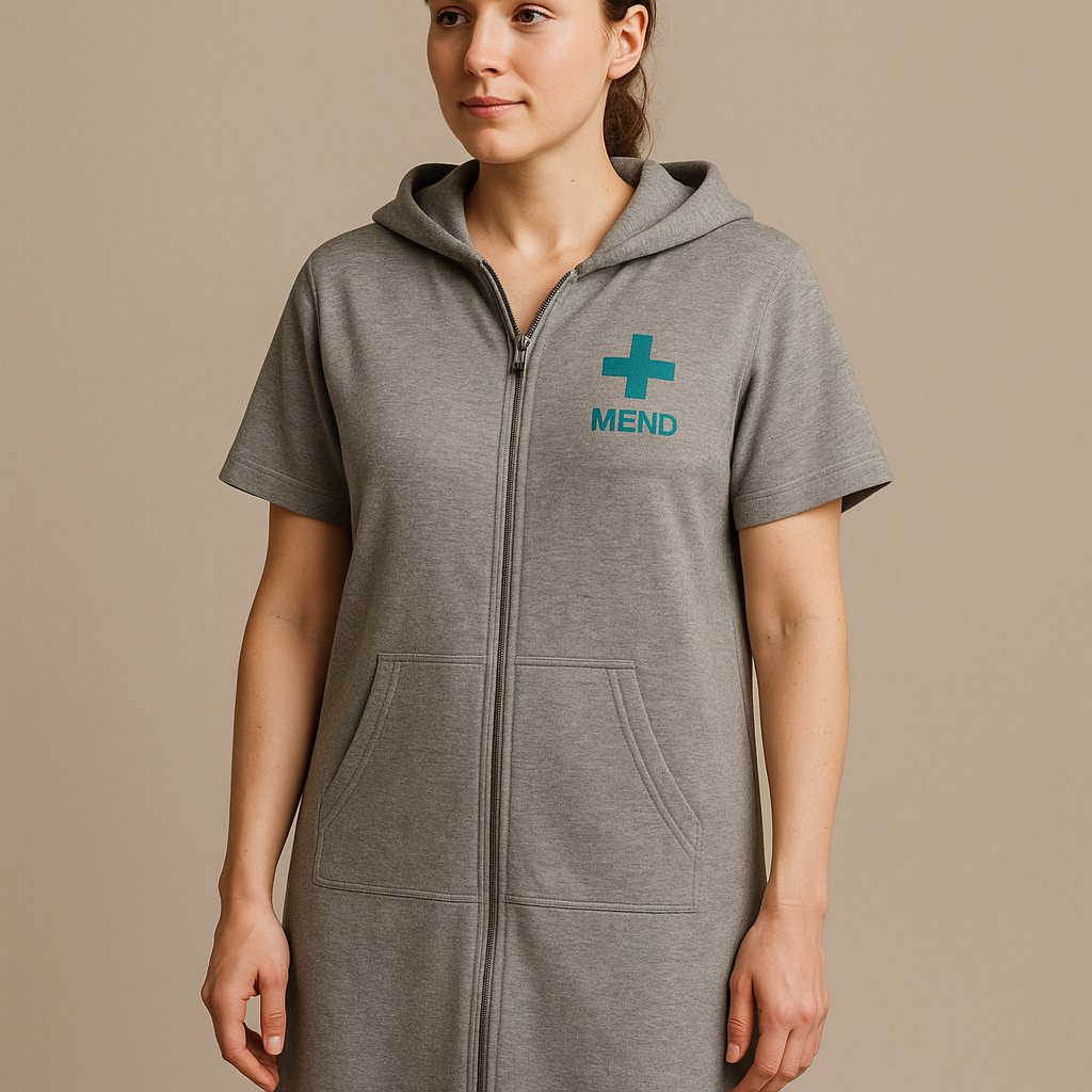 MEND Washable Recovery Gown — Female Front